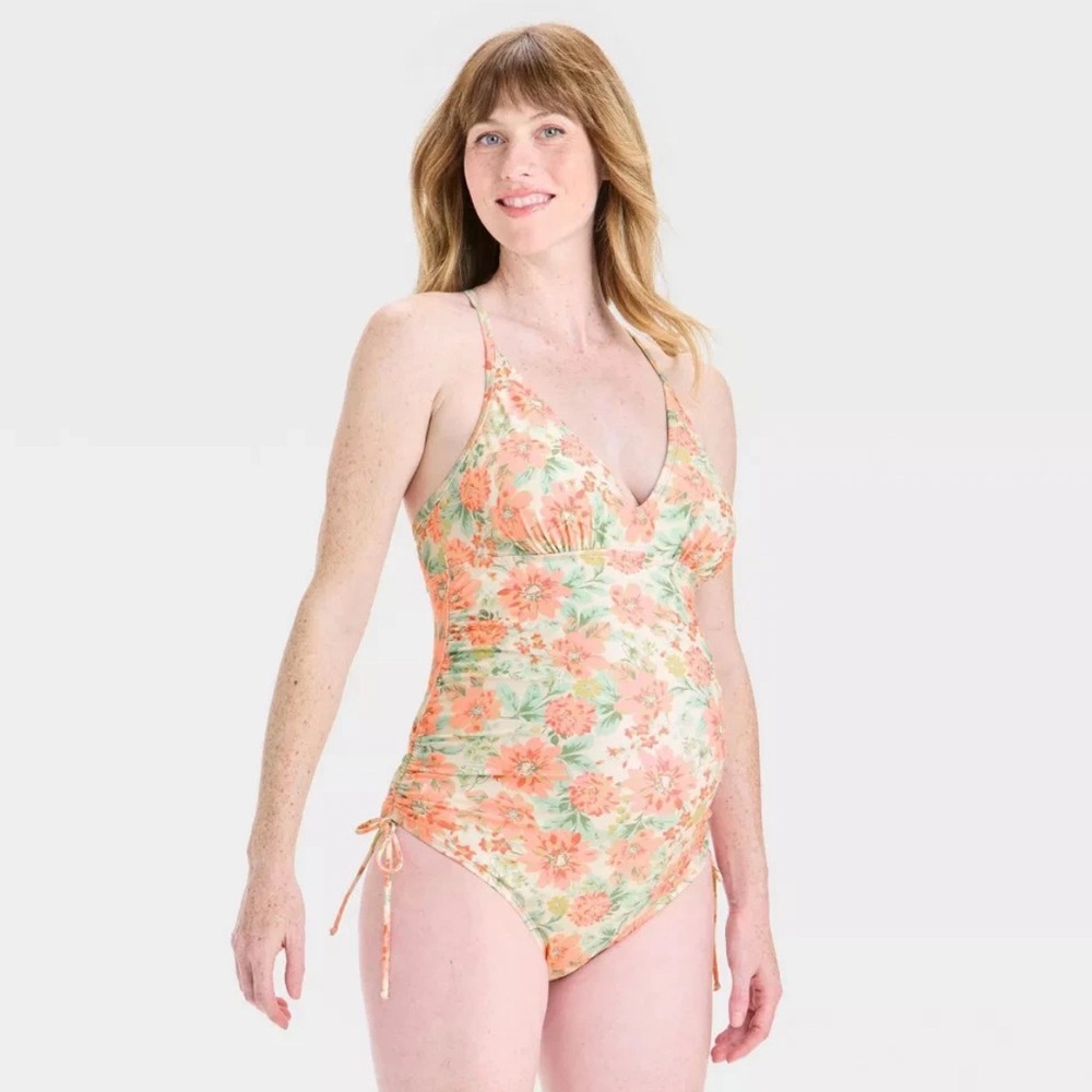 One Piece V-Neck Maternity Swimsuit - Isabel Maternity by Ingrid & Isabel™